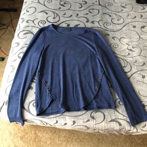 Blue Long Sleeve shirt-Shein. Size L